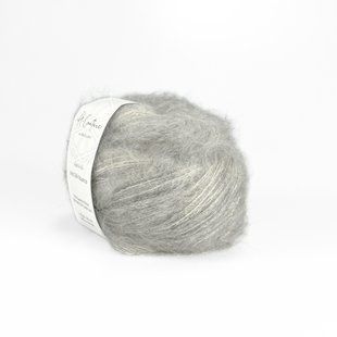 Пряжа Kid Silk Nuance/Кід Сілк Ньюанс, сіро-білий 45, Laines du Nord 6035 фото