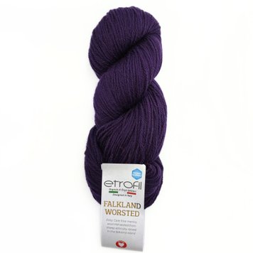 ПРЯЖА FALKLAND WORSTED/ФОЛКЛЭНД ВОРСТЭД, фиолетовый Eggplant 76015 39 фото