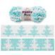 Пряжа Alize Puffy More/Алізе Пуффі Мор, бірюзовий-білий 6269 5343 фото 2