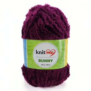 Пряжа Bunny/Банні, сливовий 985, Knit Me 917 фото