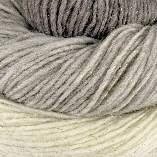 Poema Glitter Yarn,milky beige taupe 100, Laines du Nord