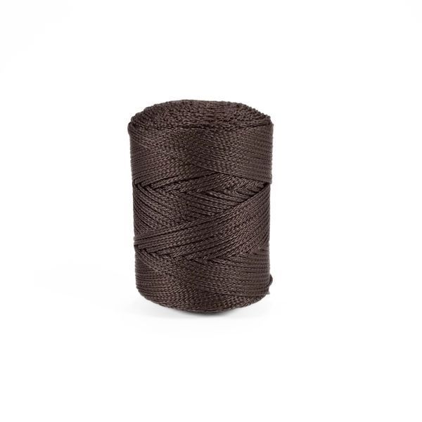 Пряжа Macrame №3/Макраме №3, темно-коричневий 2001/210, Hobby Trend 5599 фото
