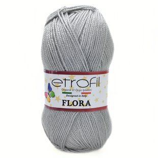 Пряжа Flora/Флора, світло-сірий 70982, Etrofil 381 фото