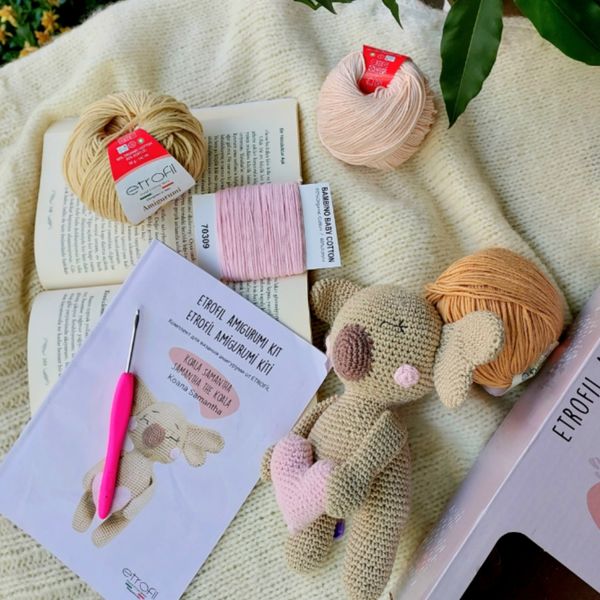 AMIGURUMI KIT/АМІГУРУМІ КІТ, набір для в'язання амігурумі коала Саманта АВ002 532 фото