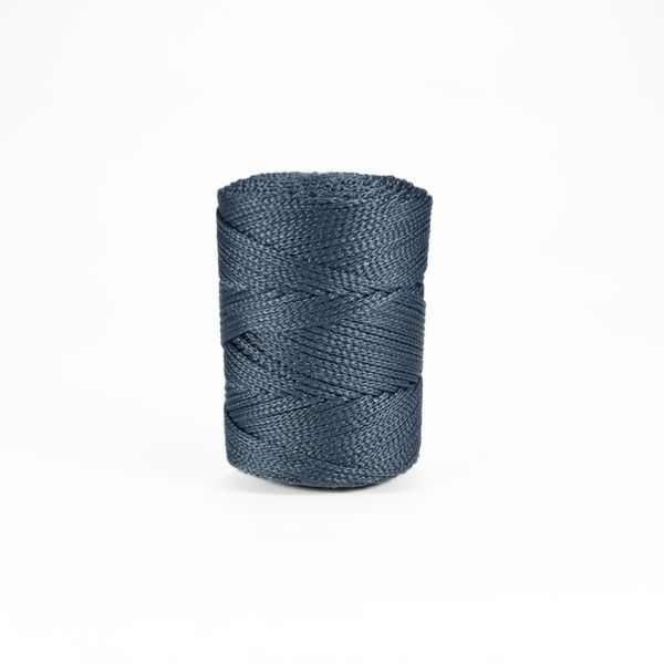 Пряжа Macrame №3/Макраме №3, сіро-синій 2001/236, Hobby Trend 5601 фото