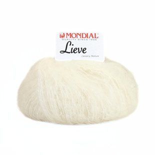 Пряжа Lieve/Лів, молочний 426, Mondial 4394 фото