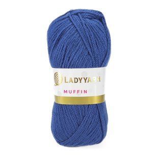 Пряжа Muffin/Мафін, синій джинс AHB035, Lady Yarn 5238 фото