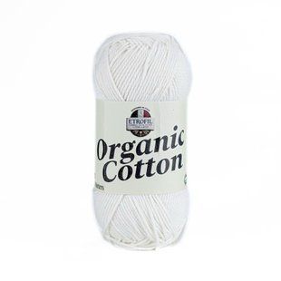 Пряжа Organic Cotton/Органік Коттон, білий 71088, Etrofil 5896 фото