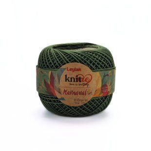 Пряжа Karnaval/Карнавал, сіро-зелений 01857, Knit Me 725 фото