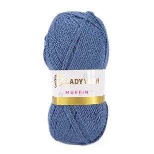 Пряжа Muffin/Мафін, сіро-блакитний AHB037, Lady Yarn 5239 фото
