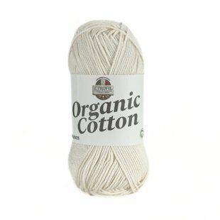 Пряжа Organic Cotton/Органік Коттон, вершковий 71089, Etrofil 5897 фото