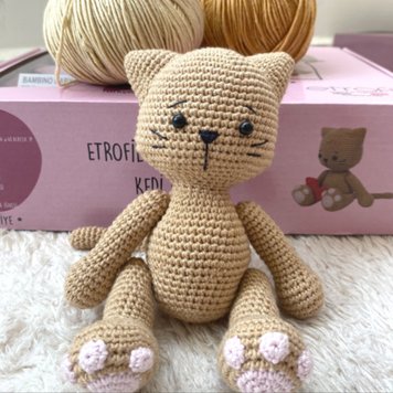 AMIGURUMI KIT/АМІГУРУМІ КІТ, набір для в'язання амігурумі котик Чурро АВ001 531 фото