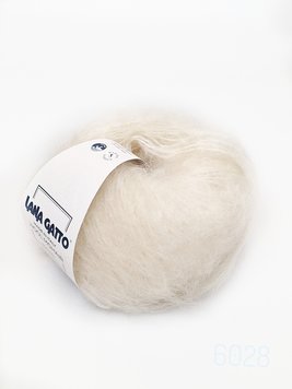 Пряжа Wool Mohair/Вул Мохер,жемчужный 6028, Lana Gatto 4003 фото