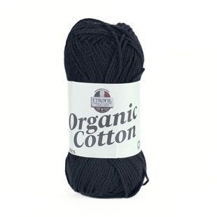 Пряжа Organic Cotton/Органік Коттон, чорний 79215, Etrofil 5898 фото