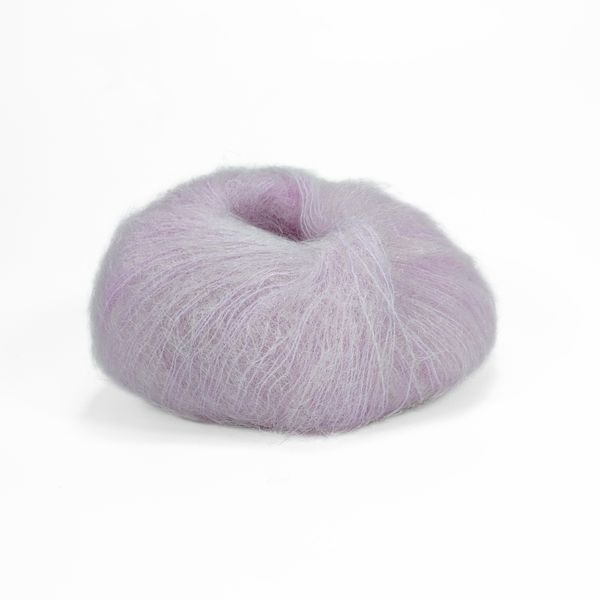 Пряжа Mohair Royal/Мохер Роял, ніжно-бузковий 9369, Lana Gatto 1622 фото