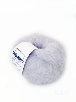 Пряжа Wool Mohair/Вул Мохер, блакитно-сірий 6033, Lana Gatto 4004 фото