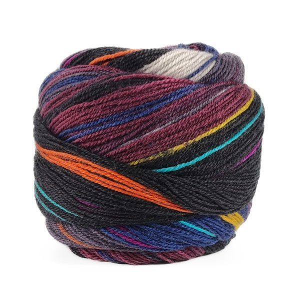 Пряжа Indulgence Sock/Индульгенсе Сок, темно-серый-свекольный-серый-темно-бежевый мультиколор 5, Laines du Nord 4870 фото