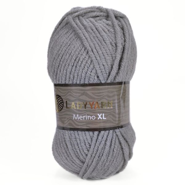 ПРЯЖА MERINO XL/МЕРИНО XL, серый NW022 2487 фото