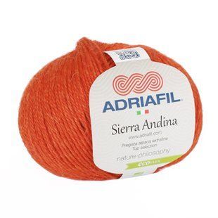 Sierra Andina Yarn, orange 37, Adriafil