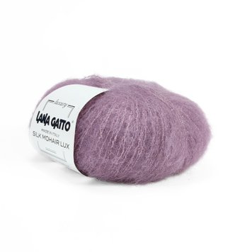 Пряжа Silk Mohair Lux/Сілк Мохер Люкс, фрезово-бузковий 12940, Lana Gatto 3808 фото