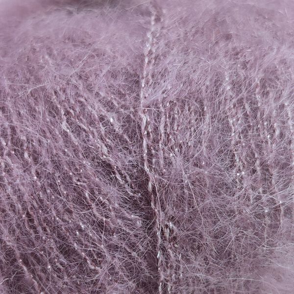 Пряжа Silk Mohair Lux/Сілк Мохер Люкс, фрезово-бузковий 12940, Lana Gatto 3808 фото