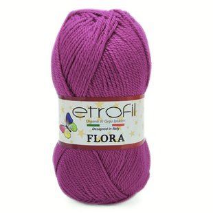 Пряжа Flora/Флора, ліловий 70659, Etrofil 389 фото