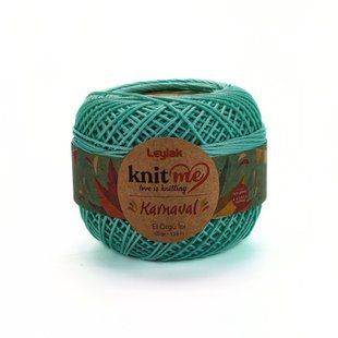 Пряжа Karnaval/Карнавал, світло-бірюзовий 00610, Knit Me 731 фото