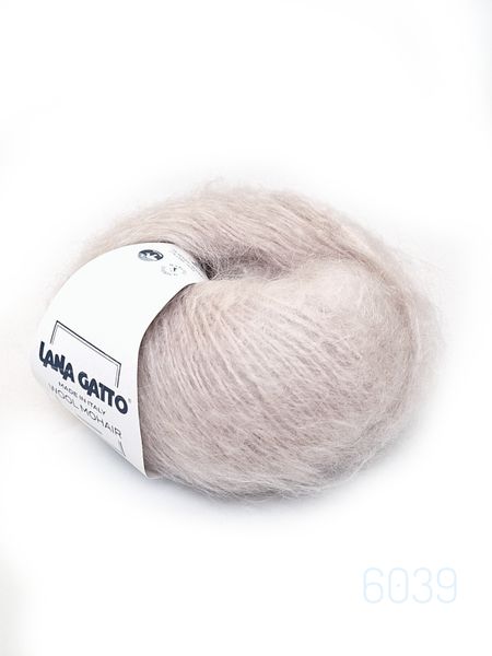 Пряжа Wool Mohair/Вул Мохер, пісок 6039, Lana Gatto 4008 фото