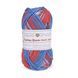 Пряжа Cotton Queen Multi Jacquard/Коттон Квін мульті жакард, білий-блакитний-червоний мультиколор 10491, Performance 4667 фото 1