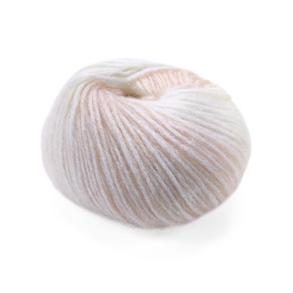 Пряжа Boutique Wool/Бутик Вул, пудровый-молочный КВ01, Knit Me 628 фото