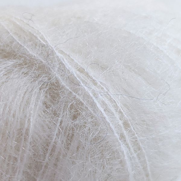 Пряжа Silk Mohair/Силк Мохер, белый 6027, Lana Gatto 1545 фото