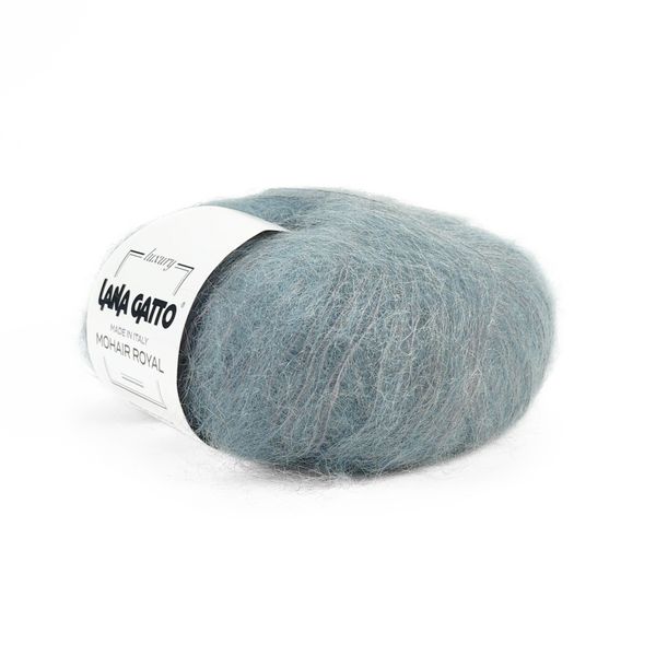 Пряжа Mohair Royal/Мохер Роял, серо-сизый 05521, Lana Gatto 3766 фото