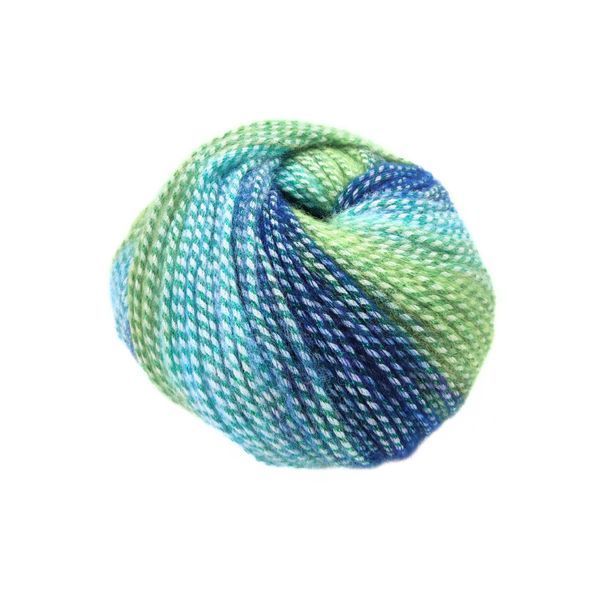 Пряжа Romance/Романс, салатовий-бірюзовий-синій KR 04, Knit Me 651 фото