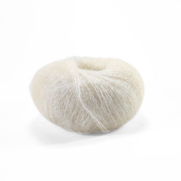 Пряжа Silk Mohair/Сілк Мохер, молочний 6028, Lana Gatto 1546 фото