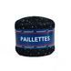 Пряжа Paillettes/Паллетс, черный (паетка голографическая) 408, Tropical Lane 3866 фото 1