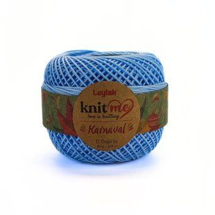 Пряжа Karnaval/Карнавал, небесно-блакитний 08147, Knit Me 735 фото