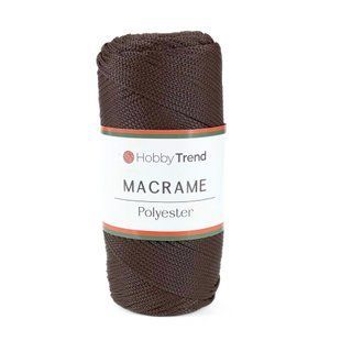 Пряжа Macrame №4/Макраме №4, темно-коричневий 2002/210, Hobby Trend 5514 фото