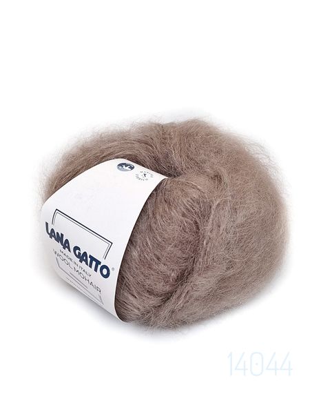 Пряжа Wool Mohair/Вул Мохер, тауп 14044, Lana Gatto 4013 фото