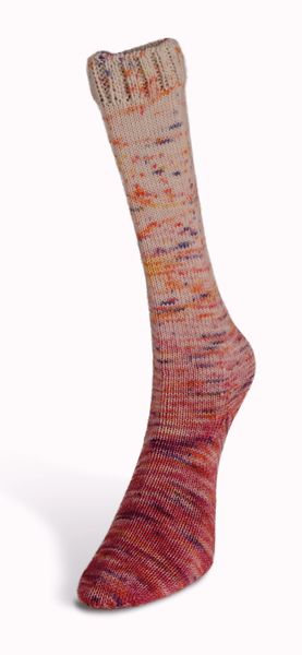 Пряжа Paint Gradient Sock/Пейнт Градієнт Сок, вишнево-молочний мультіколор 18, Laines du Nord 3913 фото