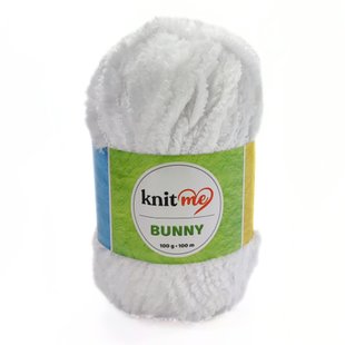 Пряжа Bunny/Банні, білий 979, Knit Me 907 фото