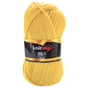 Пряжа Iber/Ібер, жовтий KI8, Knit Me 856 фото