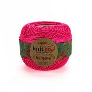 Пряжа Karnaval/Карнавал, ультра-рожевий 02314, Knit Me 688 фото