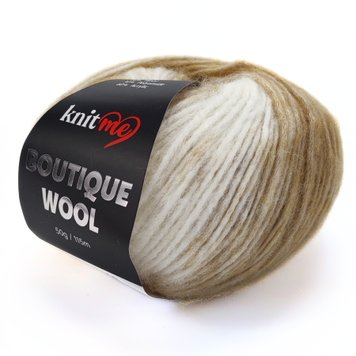 ПРЯЖА BOUTIQUE WOOL/БУТИК ВУЛ, бежевый-молочный КВ07 634 фото