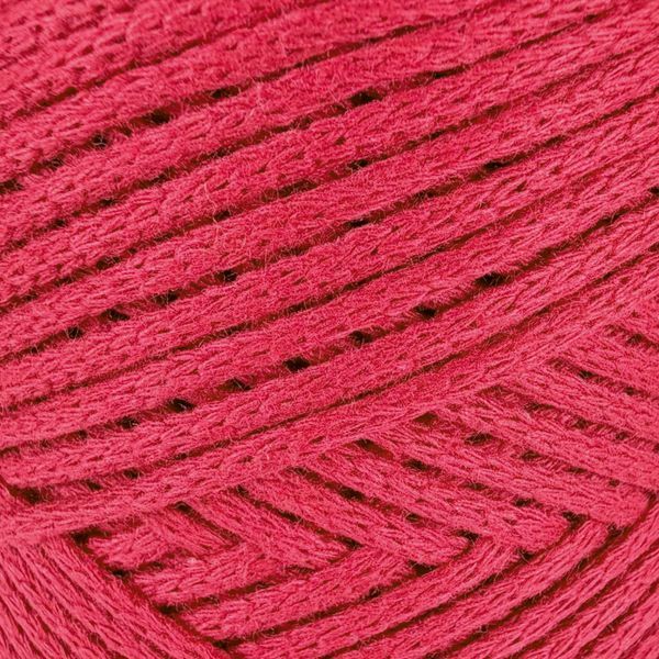 Cotton Macrame yarn, red 1001/100, Hobby Trend