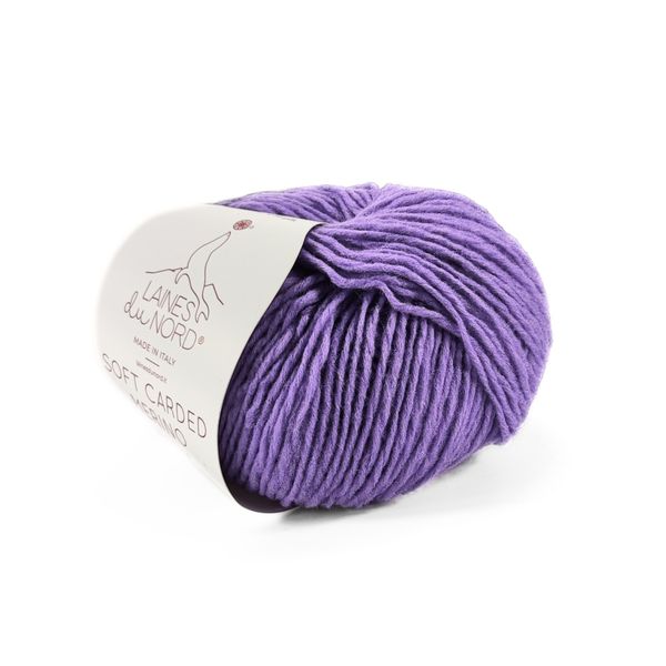 Пряжа Soft Carded Merino/Софт Кардед Меріно, бузковий 12, Laines du Nord 2155 фото