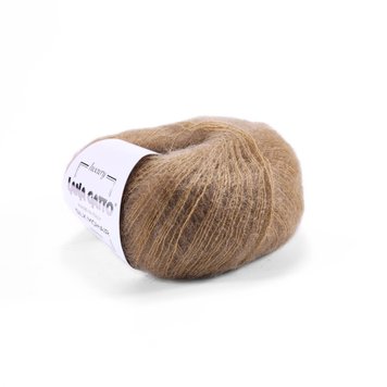 Пряжа Silk Mohair/Силк Мохер, бежевый 30139, Lana Gatto 1553 фото