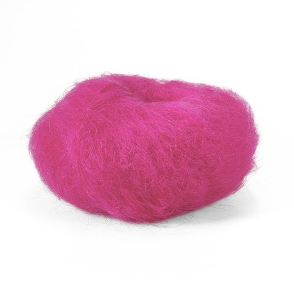 Пряжа Wool Mohair/Вул Мохер, ярко-розовый 30483, Lana Gatto 4017 фото