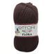 Пряжа Flora/Флора, темно-коричневий 72044, Etrofil 348 фото 1
