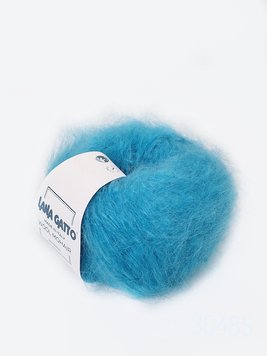 Пряжа Wool Mohair/Вул Мохер, яскраво-блакитний 30485, Lana Gatto 4018 фото