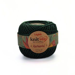 Пряжа Karnaval/Карнавал, темно-зелений 00063, Knit Me 741 фото